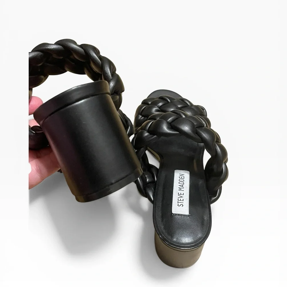 Steve Madden Ideals Sandals, Black,‎ Size 8.5, NWOT